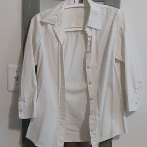 3/4 sleeve j crew button up